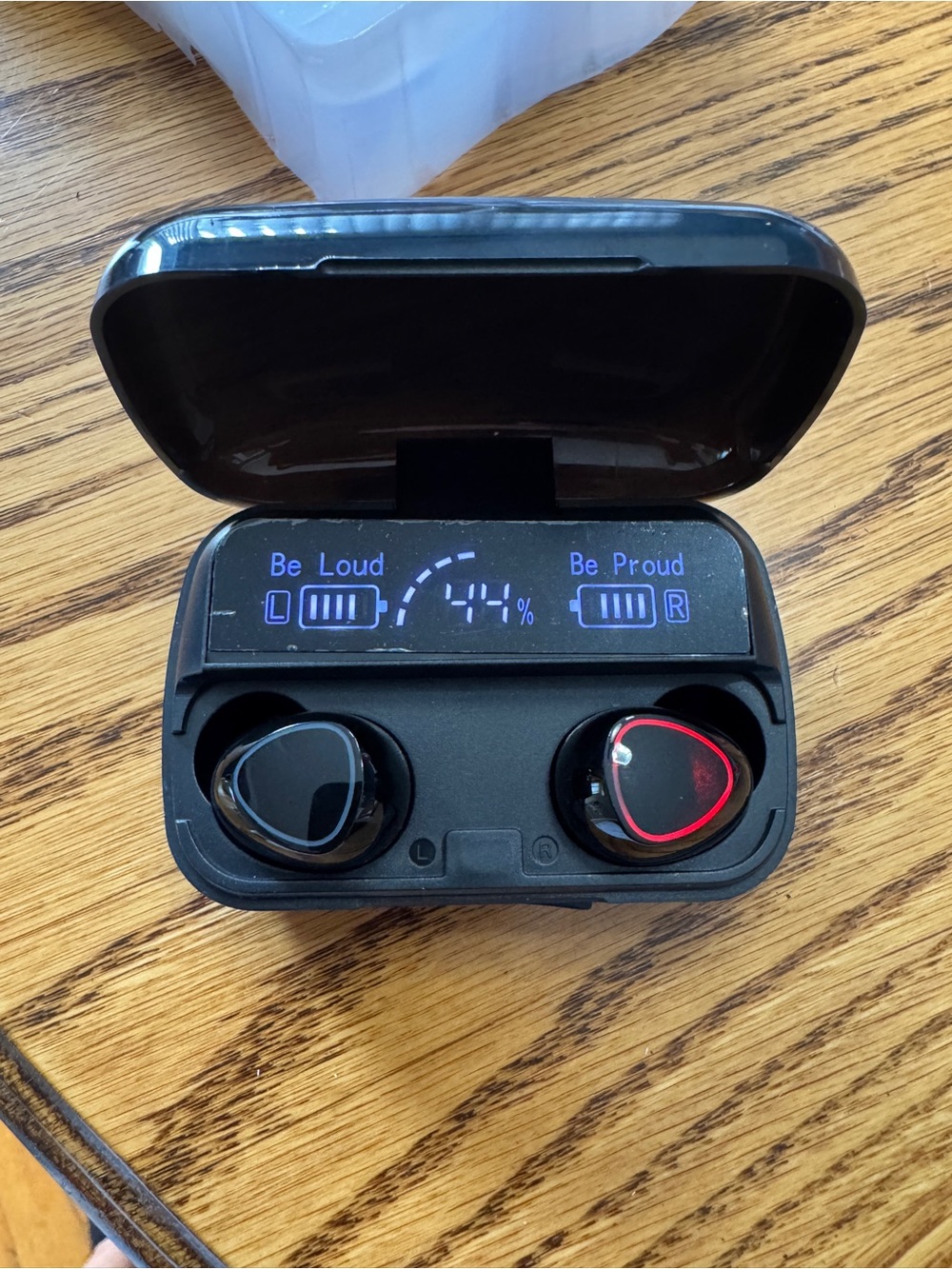 M10 Wireless Earbuds Bluetooth 5.3 LED Display Charging Case Black TWS